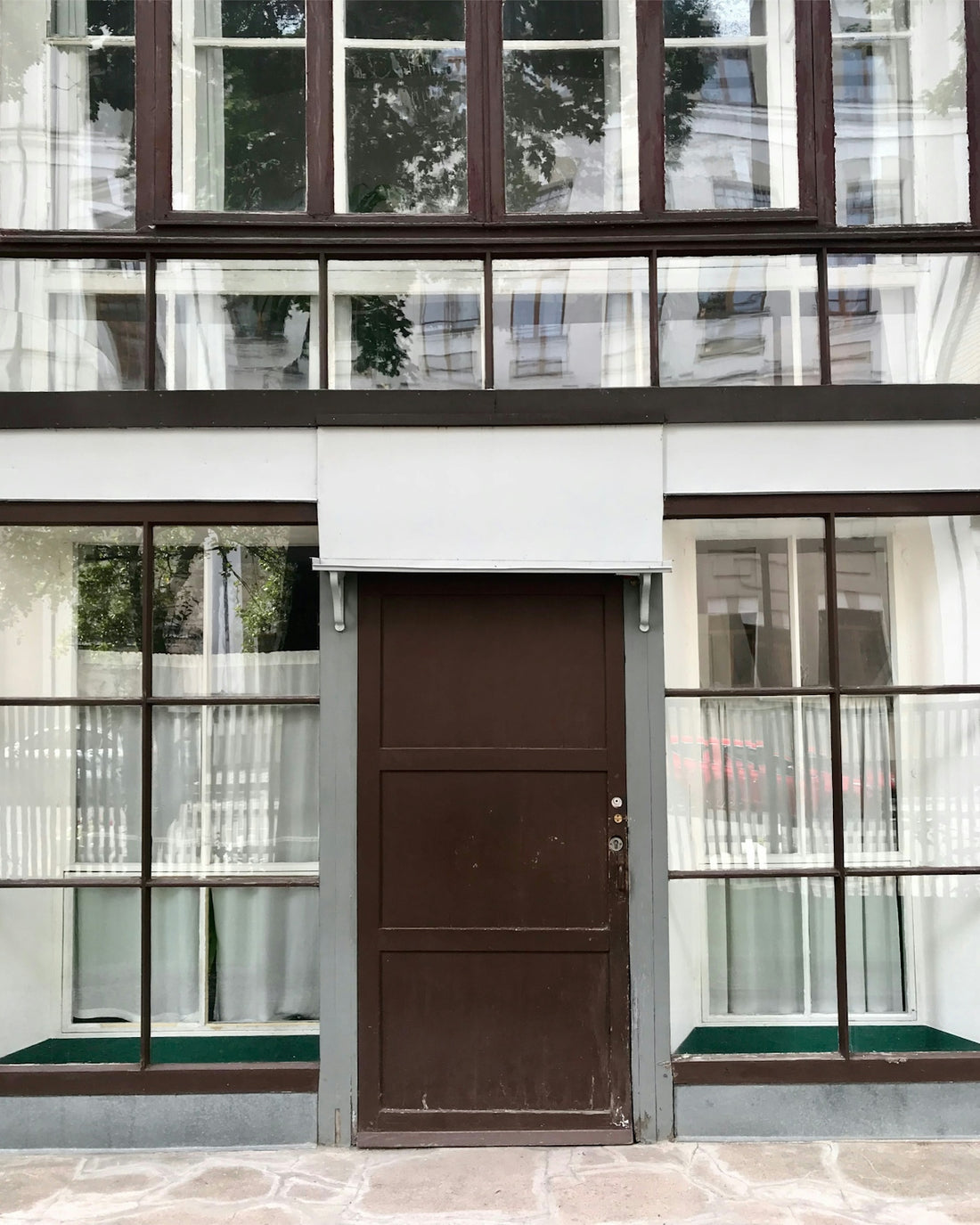 brown wooden door